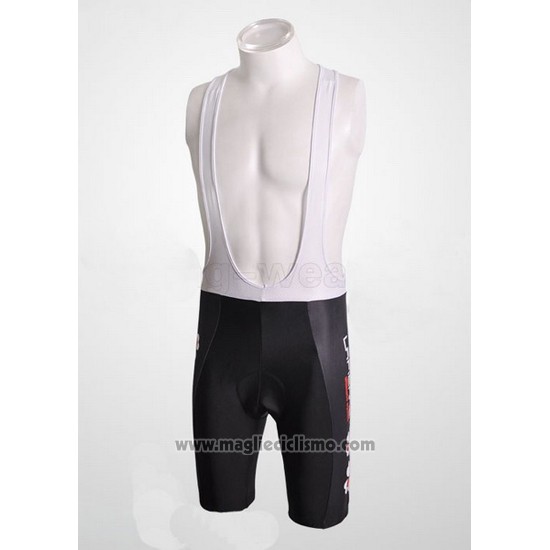 2010 Abbigliamento Ciclismo FDJ Bianco e Nero Manica Corta e Salopette